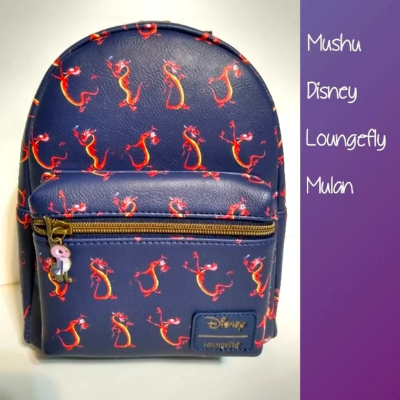 Loungefly Disney Mulan Mushu Mini Backpack and Matching Wallet NWT Loungefly Disney Mulan Mushu Mini Backpack | BoxLunch main image 4
